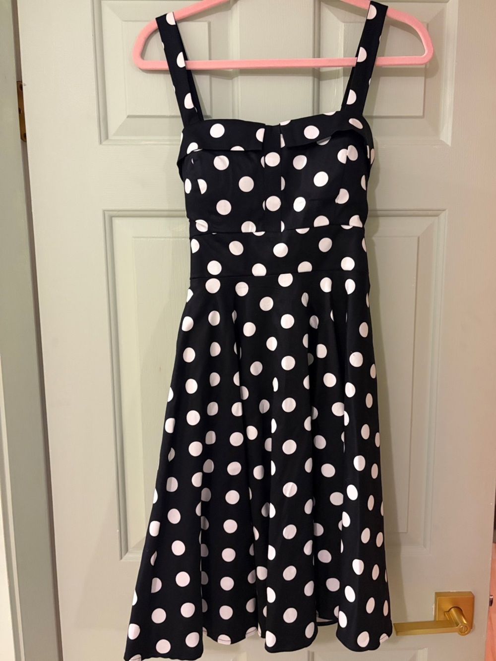Varga Black and White Polka Dot Sundress